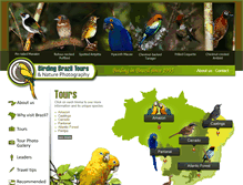 Tablet Screenshot of birdingbraziltours.com